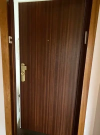 Bloc-porte blindé BP3 finition décor bois installé dans un appartement