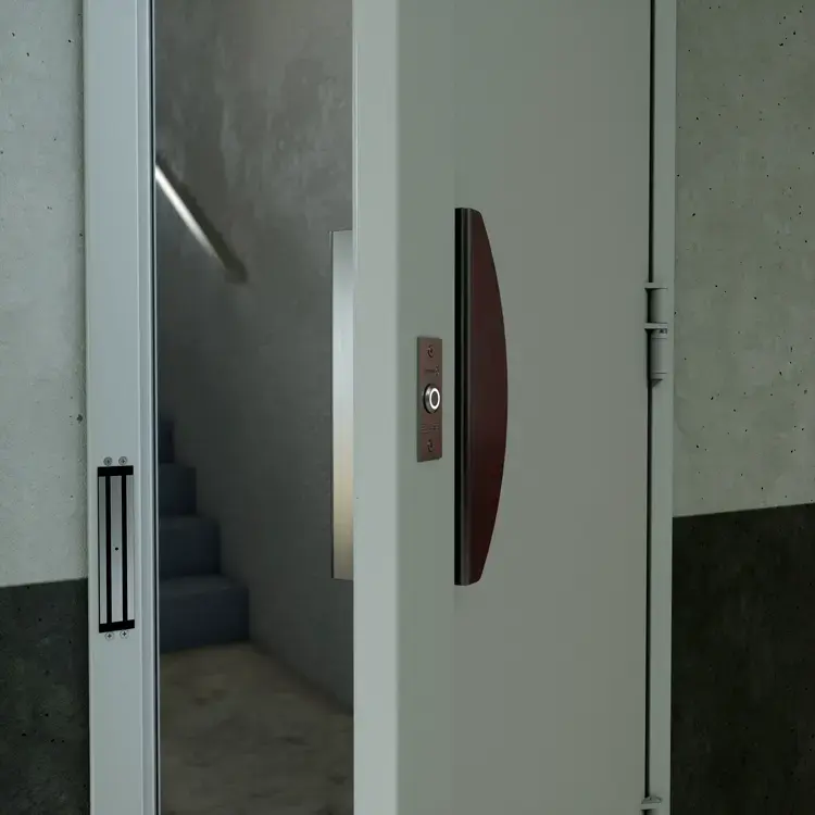 Porte technique Technica de Picard Serrures équipée d’une ventouse électromagnétique