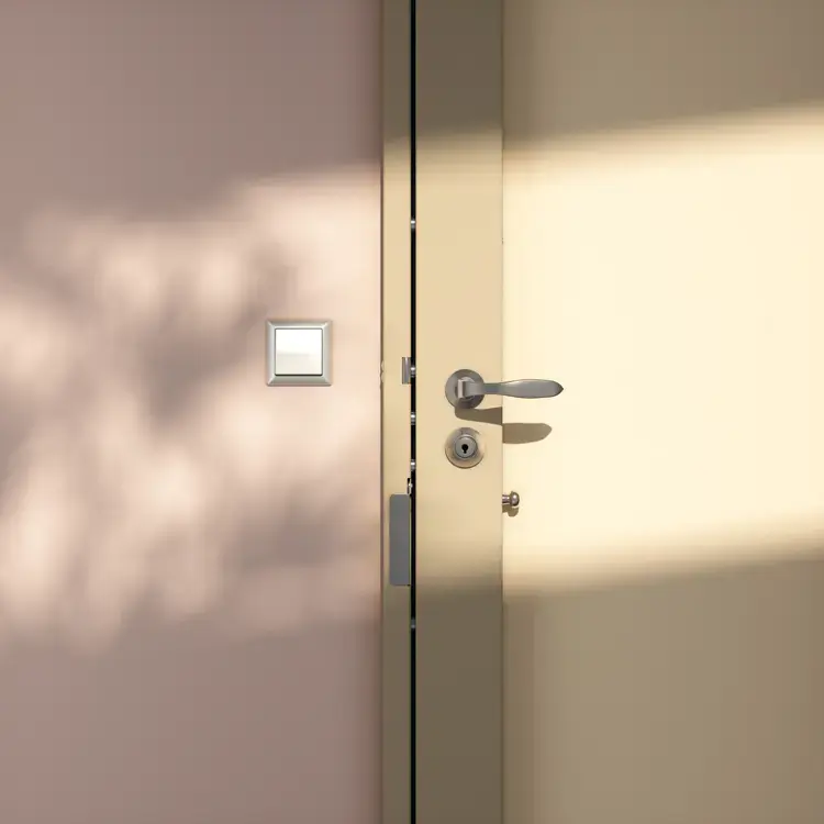Serrure électronique Présence 3 de Picard Serrures sur une porte d’entrée