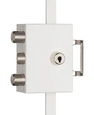 Serrure Trident de Picard Serrures montée sur une porte